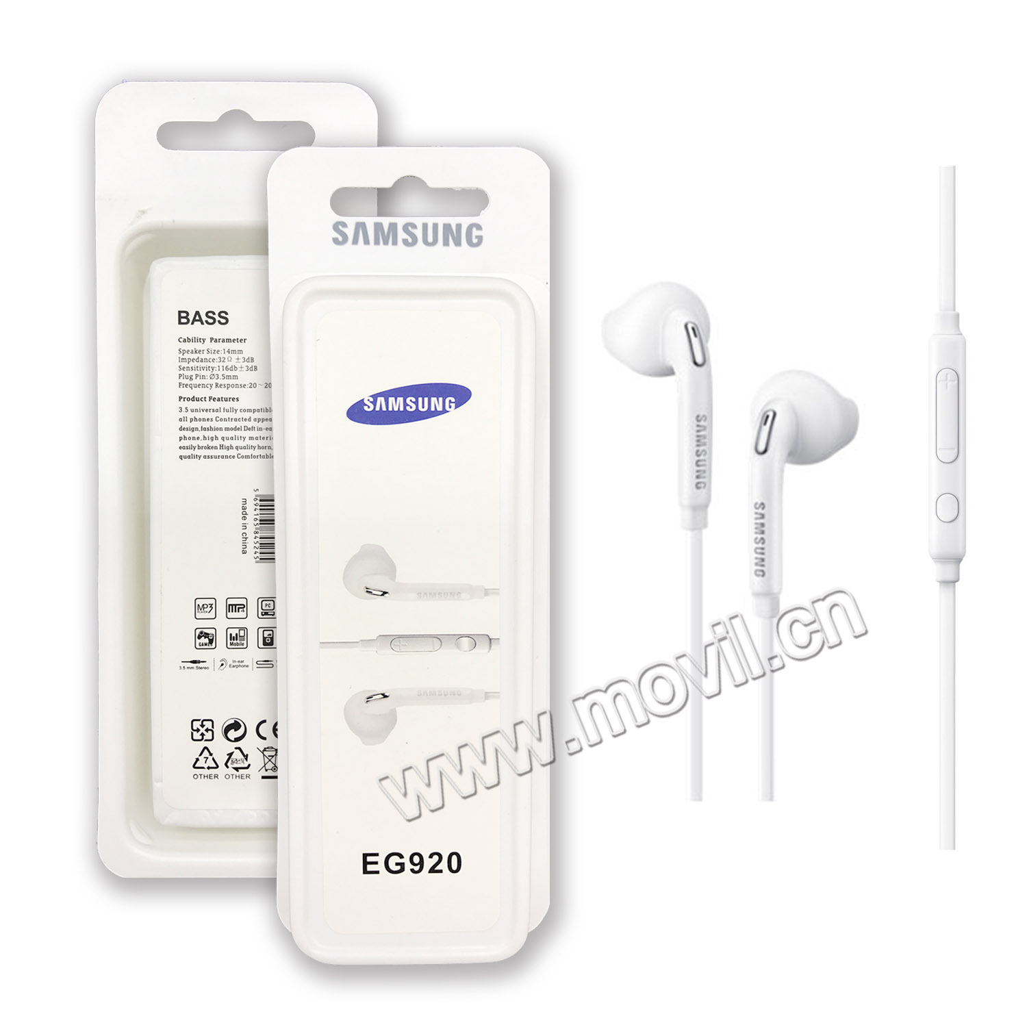 Audifonos manos libres Auriculares para Samsung EG920