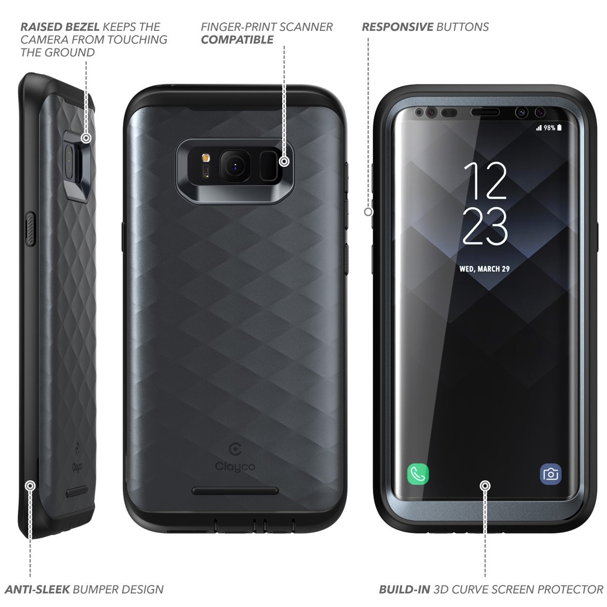 Here Full Curvo Case Samsung S8 Plus