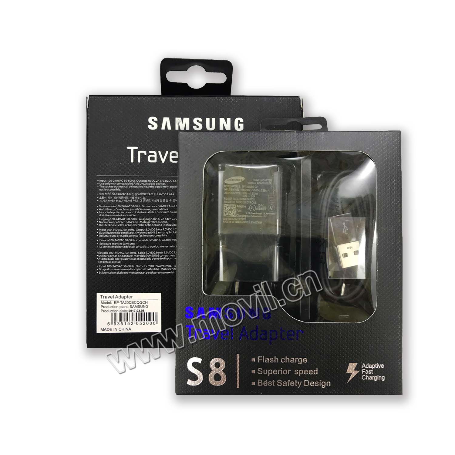 Cargador rapido y cable usb para Samsung S8