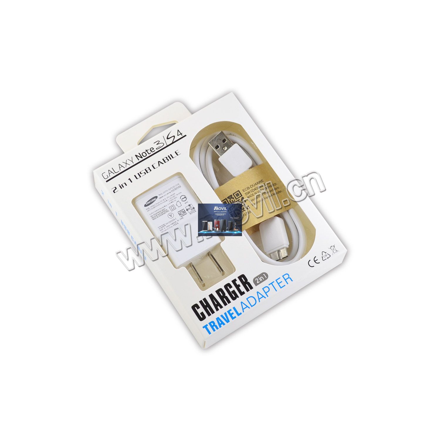 Adaptador cargador y data cable para Samsung Note 3 y S4