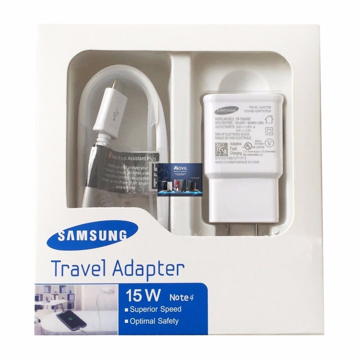 Cargador rapido y cable usb para Samsung Note 4